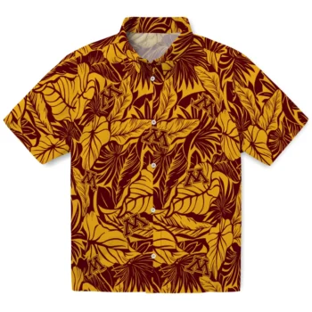 minnesota golden gophers monstera layer maroon hawaiian shirts best selling
