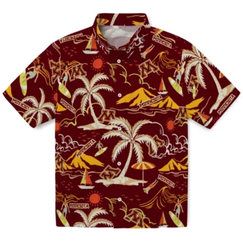 minnesota golden gophers palm tree island maroon hawaiian shirts best selling