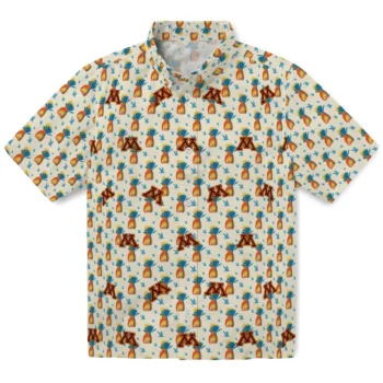 minnesota golden gophers pineapple delight beige hawaiian shirts best selling