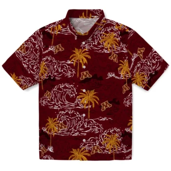 minnesota golden gophers wave palm maroon hawaiian shirts best selling