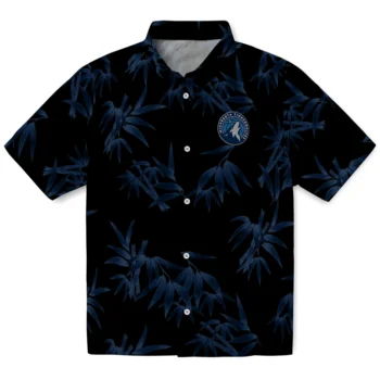 minnesota timberwolves bamboo branches midnight blue black hawaiian shirts best selling