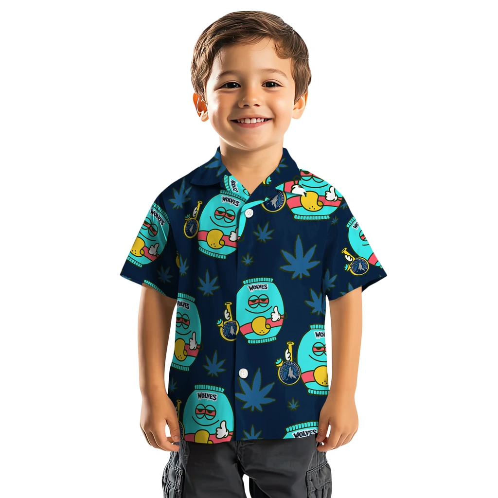 Minnesota Timberwolves Hawaiian Shirt - Chill Vibe minnesota timberwolves bong smile midnight blue hawaiian shirts top rated