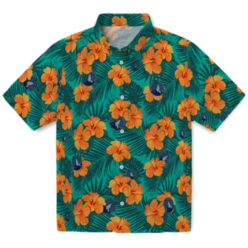 minnesota timberwolves hibiscus escape green hawaiian shirts best selling