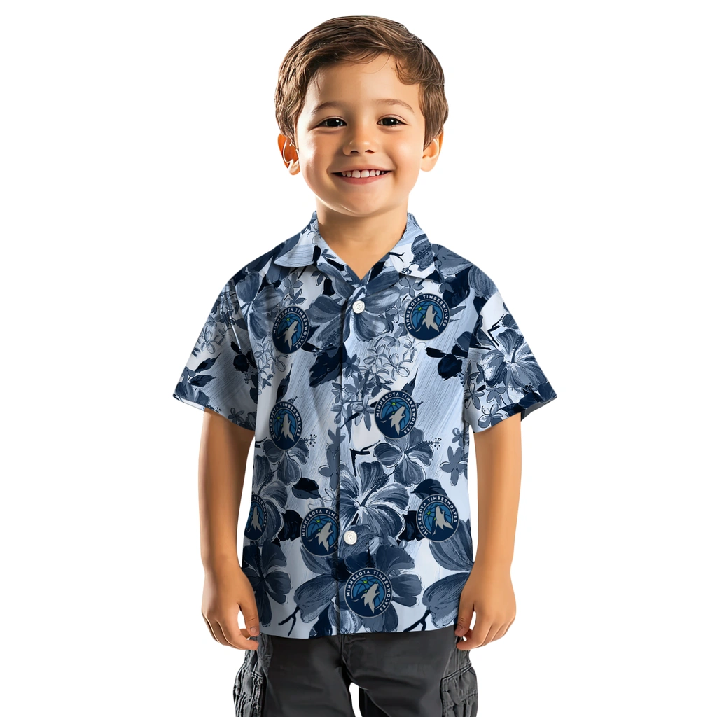 Minnesota Timberwolves Hawaiian Shirt - Hibiscus Arrangement minnesota timberwolves hibiscus arrangement midnight blue hawaiian shirts top rated