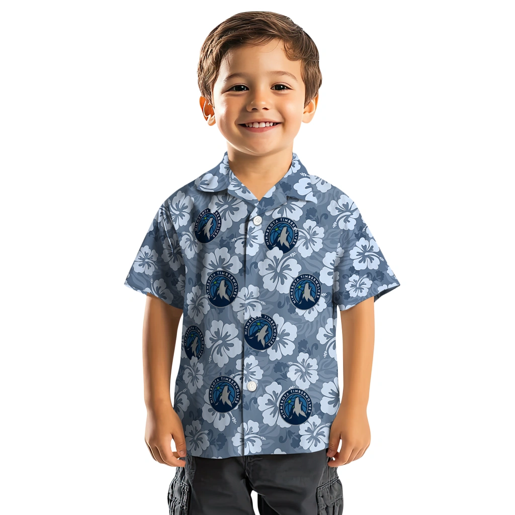 Minnesota Timberwolves Hawaiian Shirt - Hibiscus Cluster minnesota timberwolves hibiscus cluster midnight blue hawaiian shirts top rated