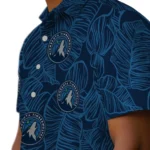 Minnesota Timberwolves Hawaiian Shirt – Leaf Outline