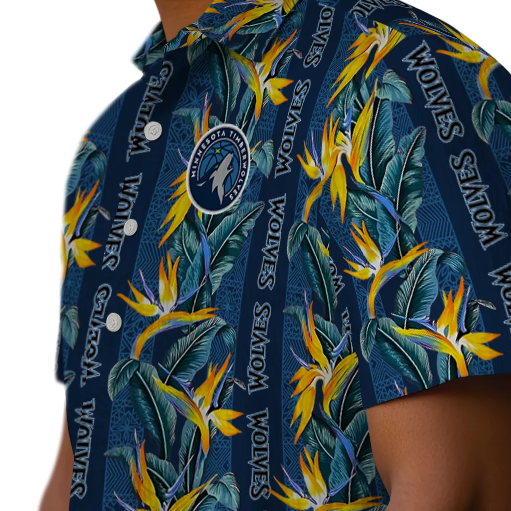 Minnesota Timberwolves Hawaiian Shirt - Paradise Vines minnesota timberwolves paradise vines midnight blue hawaiian shirts trendy