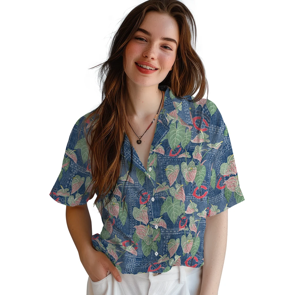 Minnesota Twins Hawaiian Shirt - Anthurium Overlay minnesota twins anthurium overlay navy hawaiian shirts latest model