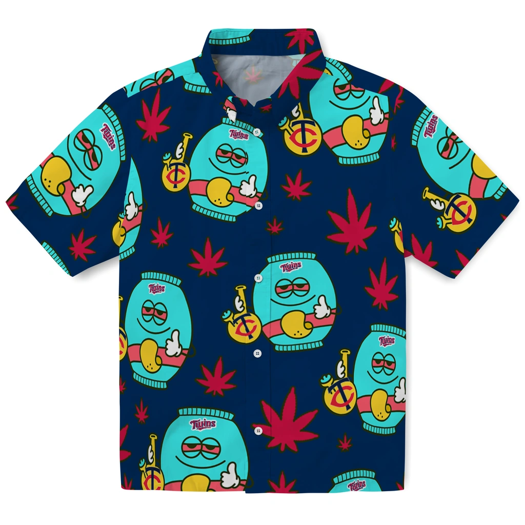 Minnesota Twins Hawaiian Shirt - Chill Vibe minnesota twins bong smile navy hawaiian shirts best selling