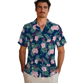 minnesota twins flamingo palms navy hawaiian shirts fashion forward
