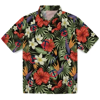 minnesota twins hibiscus bird hawaiian shirts best selling