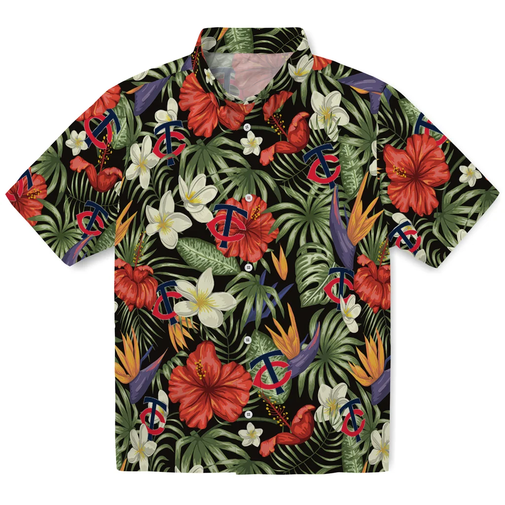 Minnesota Twins Hawaiian Shirt - Hawaii Floral Hibiscus minnesota twins hibiscus bird hawaiian shirts best selling