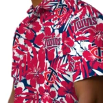 Minnesota Twins Hawaiian Shirt – Hibiscus Overlay