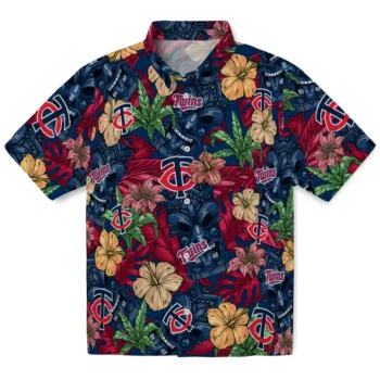 minnesota twins tiki jungle navy hawaiian shirts best selling
