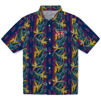 minnesota twins paradise vines navy hawaiian shirts best selling