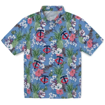 minnesota twins pineapple bouquet best sky blue hawaiian shirts best selling