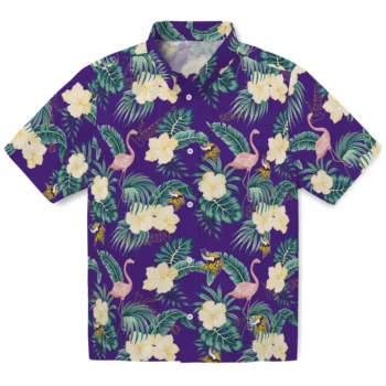 minnesota vikings flamingo palms purple hawaiian shirts best selling
