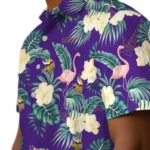 Minnesota Vikings Hawaiian Shirt – Flamingo and Hibiscus