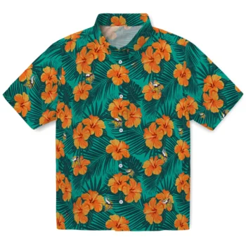 minnesota vikings hibiscus escape green hawaiian shirts best selling