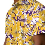 Minnesota Vikings Hawaiian Shirt – Hibiscus Overlay