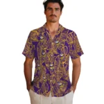 Minnesota Vikings Hawaiian Shirt – Leaf Outline