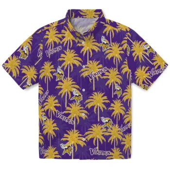 minnesota vikings palm grove purple hawaiian shirts best selling