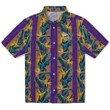 minnesota vikings paradise vines purple hawaiian shirts best selling