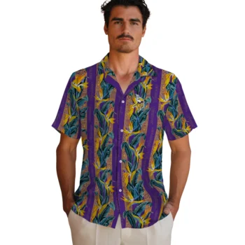 minnesota vikings paradise vines purple hawaiian shirts fashion forward