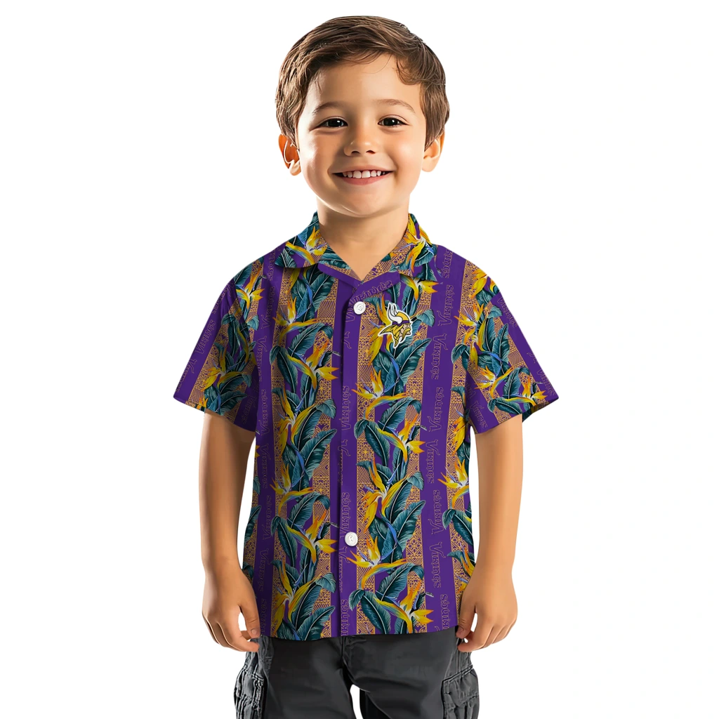 Minnesota Vikings Hawaiian Shirt - Paradise Vines minnesota vikings paradise vines purple hawaiian shirts top rated