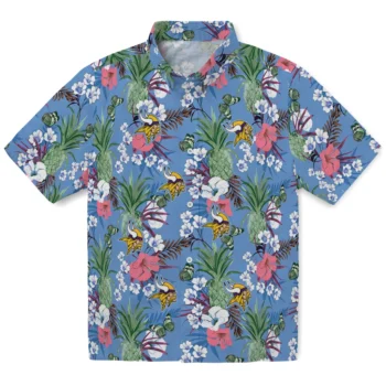 minnesota vikings pineapple bouquet best sky blue hawaiian shirts best selling