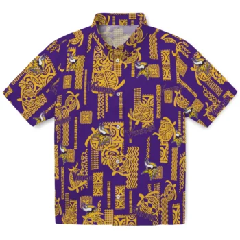 minnesota vikings turtle lines purple hawaiian shirts best selling