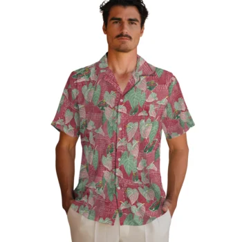 minnesota wild anthurium overlay red hawaiian shirts fashion forward