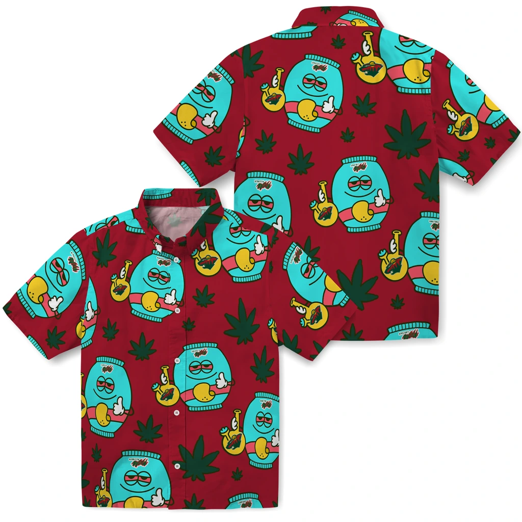 Minnesota Wild Hawaiian Shirt - Chill Vibe minnesota wild bong smile red hawaiian shirts high quality
