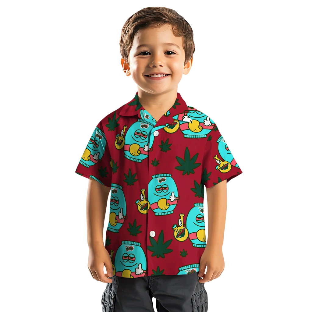 Minnesota Wild Hawaiian Shirt - Chill Vibe minnesota wild bong smile red hawaiian shirts top rated