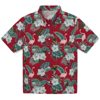 minnesota wild flamingo palms red hawaiian shirts best selling