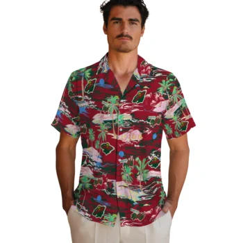 minnesota wild flamingo retreat red hawaiian shirts fashion forward
