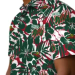 Minnesota Wild Hawaiian Shirt – Hibiscus Overlay