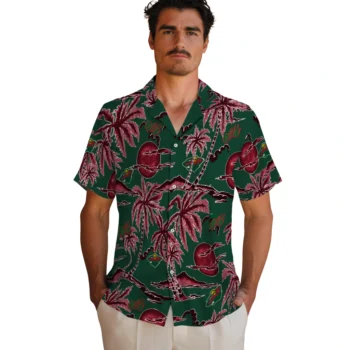 minnesota wild palm sunset hawaiian shirts fashion forward