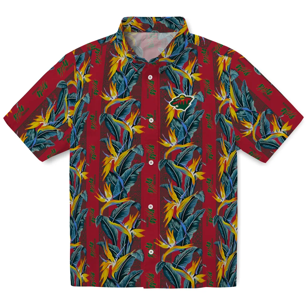 Minnesota Wild Hawaiian Shirt - Paradise Vines minnesota wild paradise vines red hawaiian shirts best selling