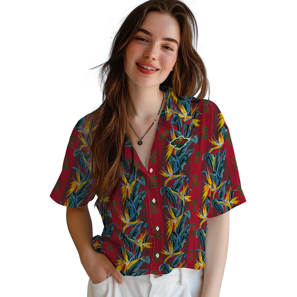 Minnesota Wild Hawaiian Shirt - Paradise Vines minnesota wild paradise vines red hawaiian shirts latest model