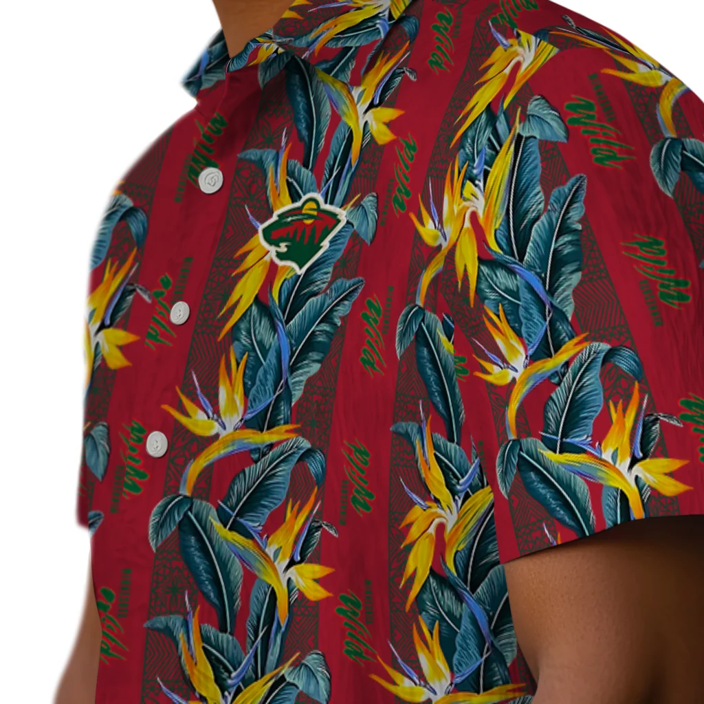 Minnesota Wild Hawaiian Shirt - Paradise Vines minnesota wild paradise vines red hawaiian shirts trendy