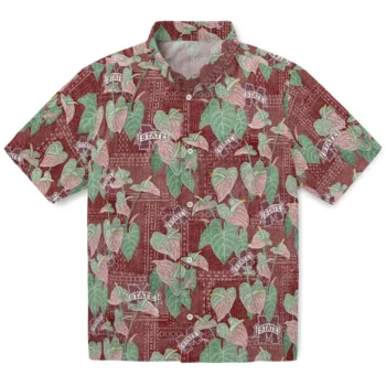 mississippi state bulldogs anthurium overlay maroon hawaiian shirts best selling