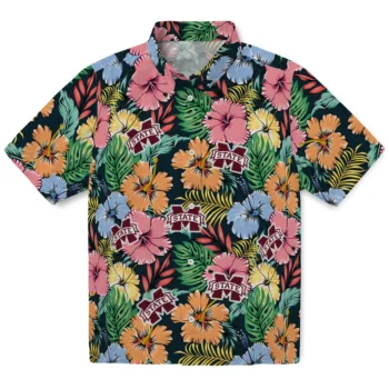 mississippi state bulldogs brilliant hibiscus garden hawaiian shirts best selling