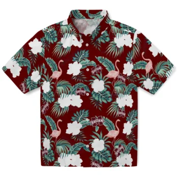 mississippi state bulldogs flamingo palms maroon hawaiian shirts best selling