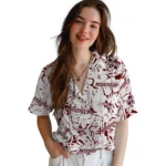 Mississippi State Bulldogs Hawaiian Shirt – Hibiscus Overlay