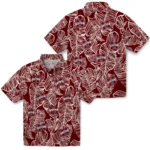 Mississippi State Bulldogs Hawaiian Shirt – Leaf Outline