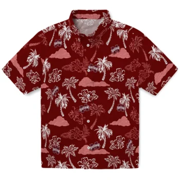 mississippi state bulldogs palm and clouds maroon hawaiian shirts best selling