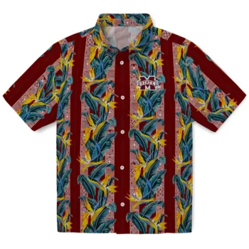 mississippi state bulldogs paradise vines maroon hawaiian shirts best selling