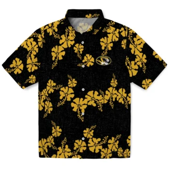 missouri tigers hibiscus petals black hawaiian shirts best selling