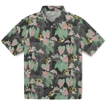 missouri tigers anthurium overlay black hawaiian shirts best selling